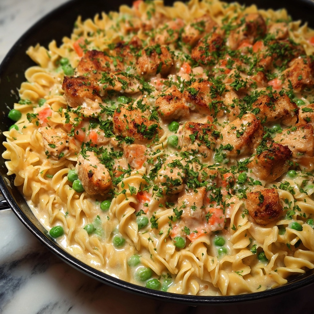 Creamy Chicken Pasta Pot Recipe - Recipe Image