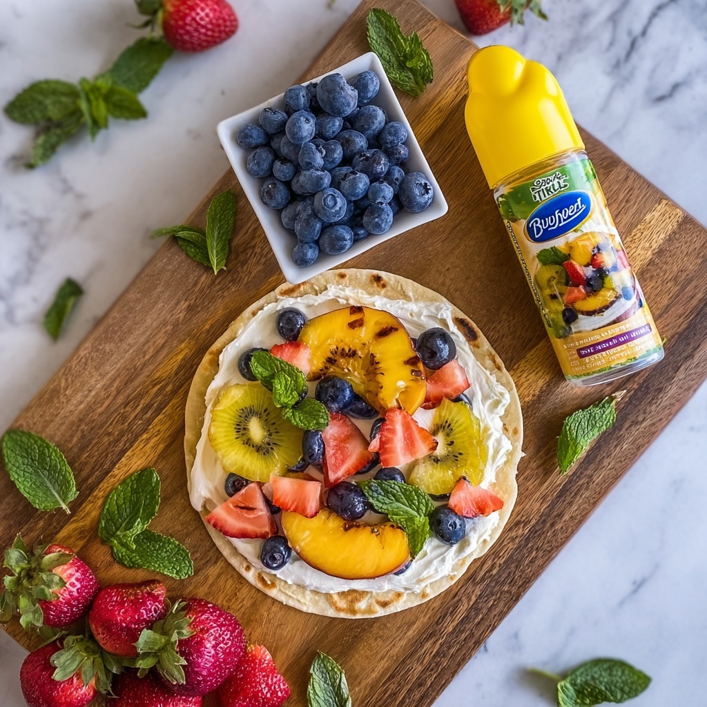 Grilled Fruit Pizza Recipe - Recipe Image