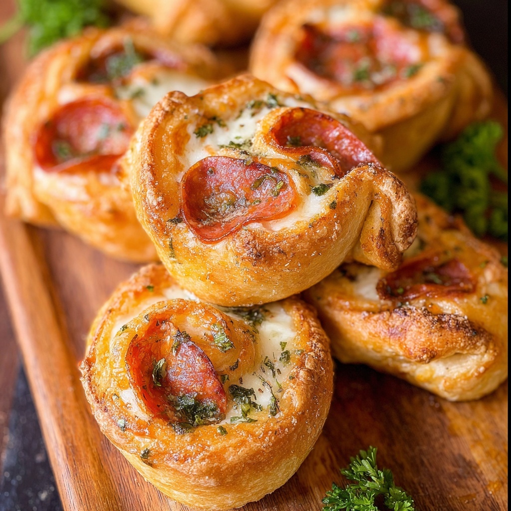 Pepperoni Crescent Popovers Recipe - Recipe Image