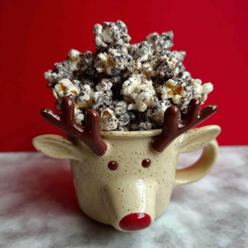 Peppermint Cookies & Cream Popcorn Recipe - Recipe Image