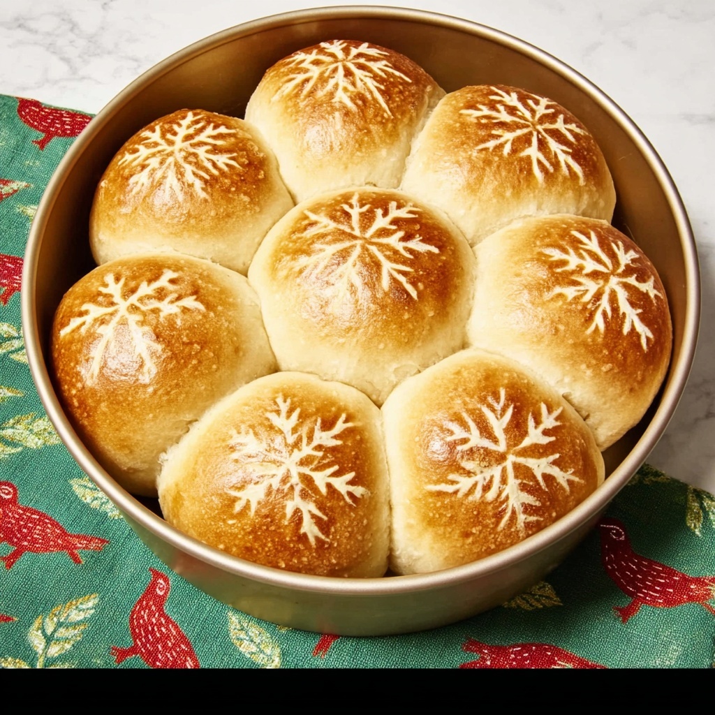 Snowflake Dinner Rolls Recipe - Recipe Image