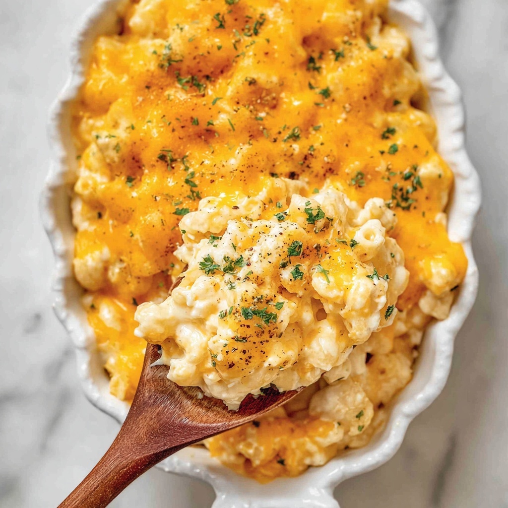 Creamy Cajun Baked Mac & Cheese Recipe - Recipe Image
