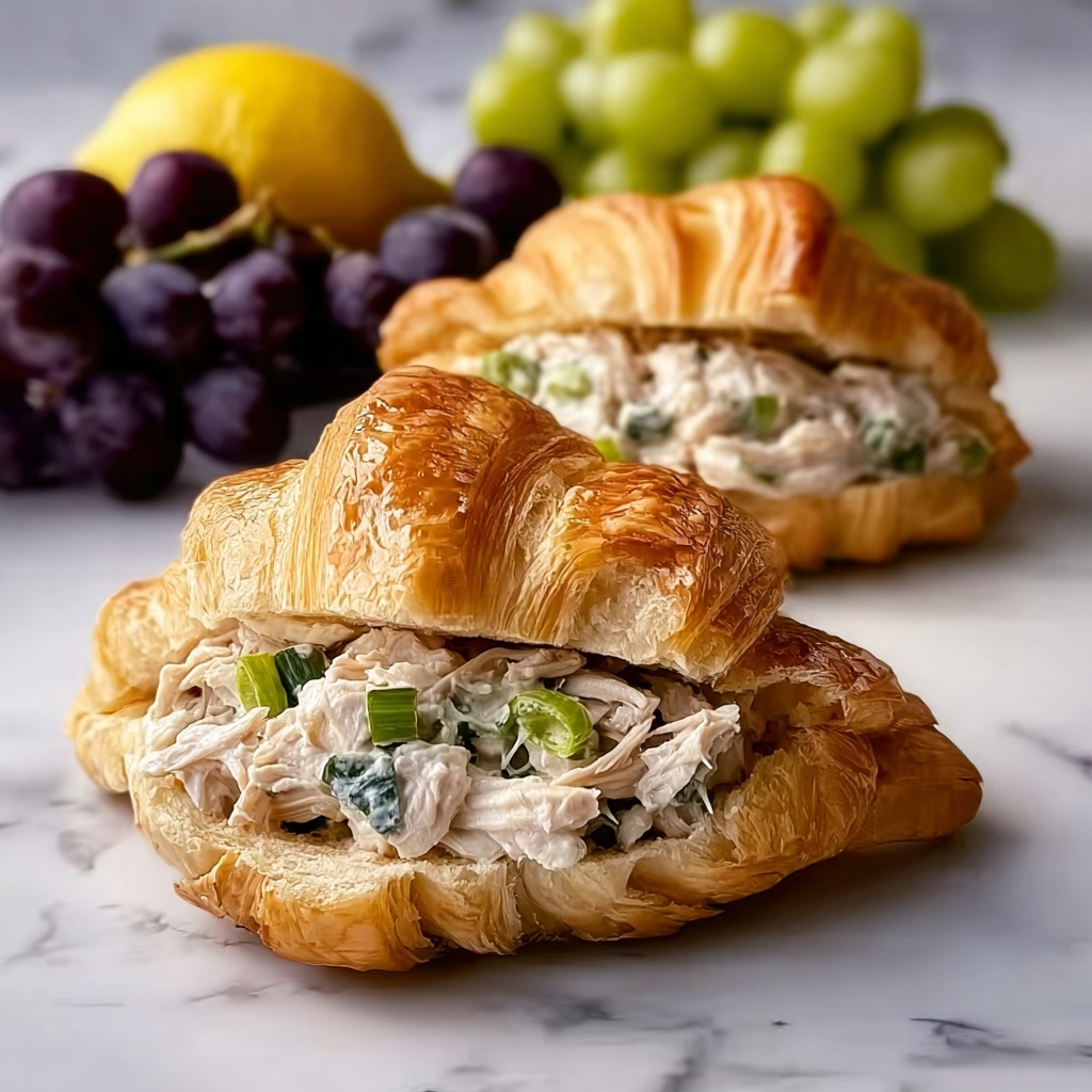 Chicken Salad Croissant Sandwiches Recipe - Recipe Image