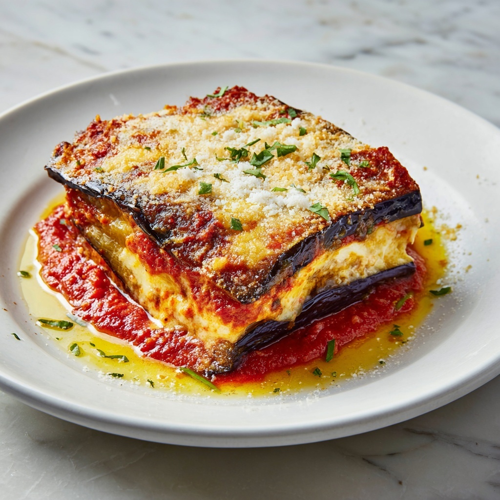 Crispy Air Fryer Eggplant Parmesan Recipe - Recipe Image