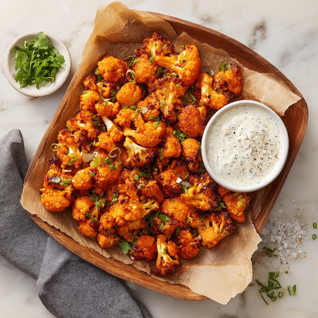 Crispy Cauliflower Buffalo Wings Recipe - Recipe Image