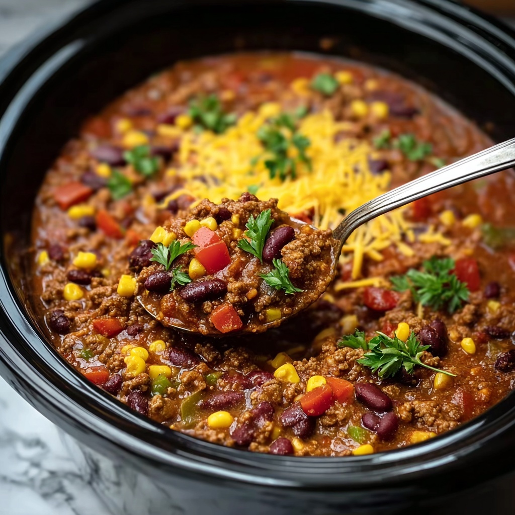 Slow Cooker Taco Casserole Recipe - Recipe Image