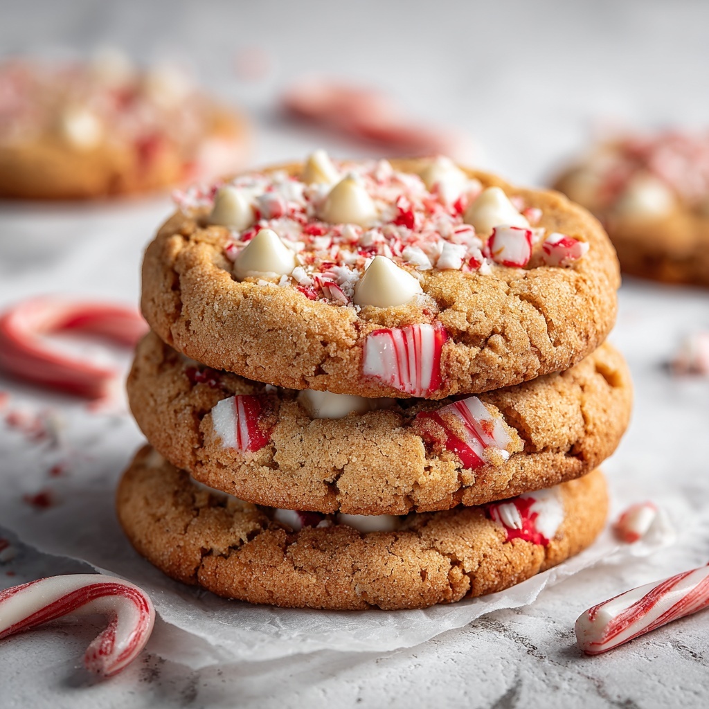 White Chocolate Candy Cane Cookies Recipe - Recipe Image