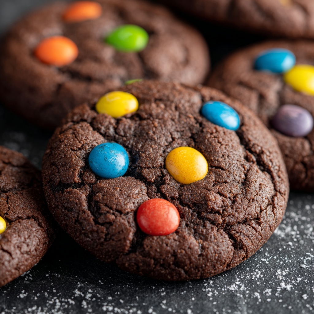 Chocolate M&M Cookies Recipe - Recipe Image