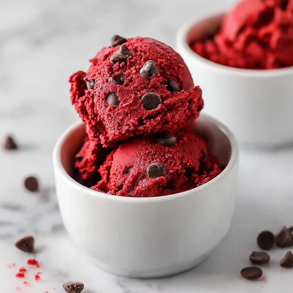 Edible Red Velvet Cookie Dough Recipe - Recipe Image