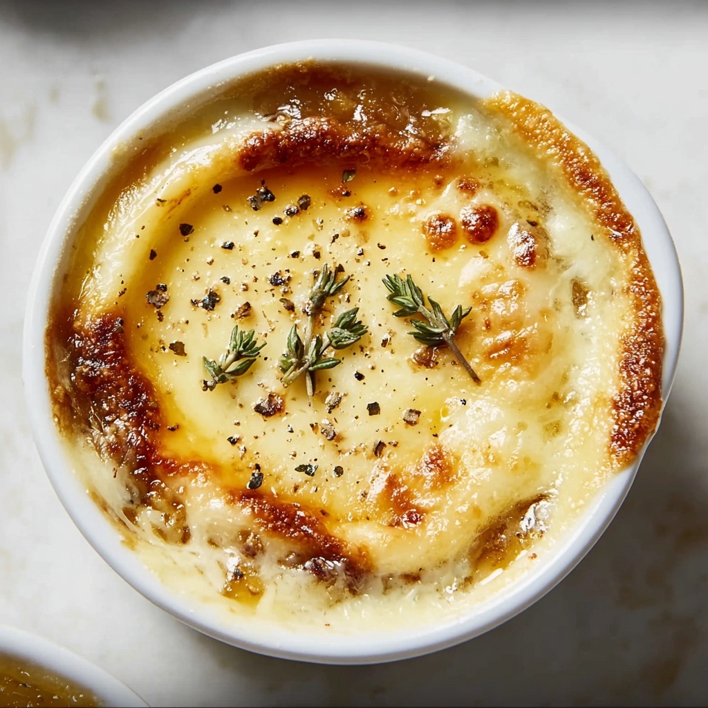 French Onion Soup with Caramelized Onions and Gruyère Recipe - Recipe Image