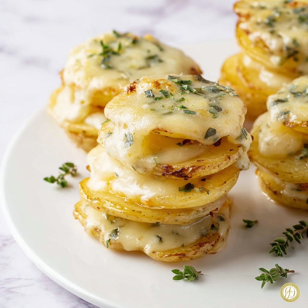 Creamy Potato Stacks Recipe - Recipe Image