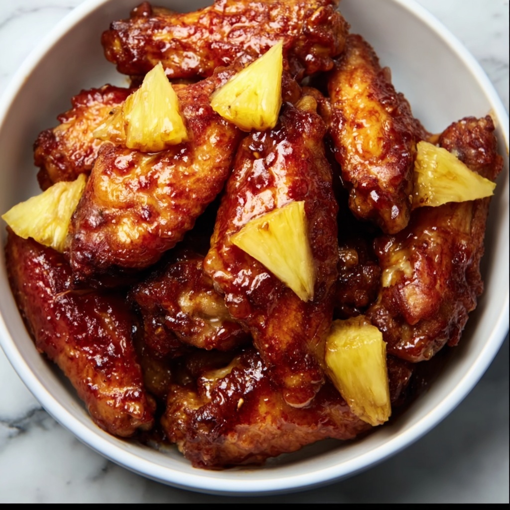 Brown Sugar Pineapple Chicken Wings Recipe - Recipe Image