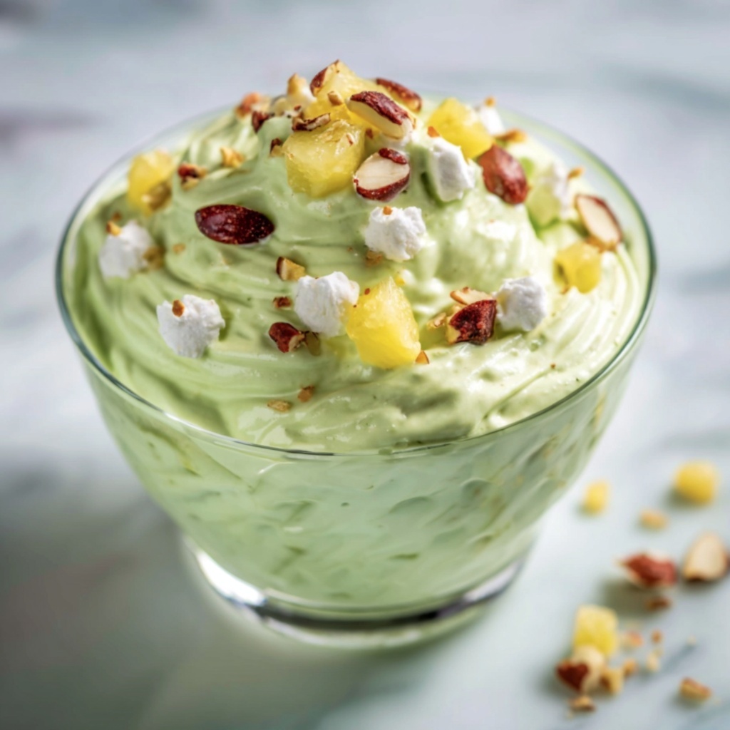 Fluffy Pistachio Pudding Pineapple Dessert Recipe - Recipe Image