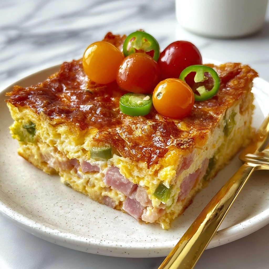 Easy Denver Omelet Hash Brown Casserole Recipe - Recipe Image