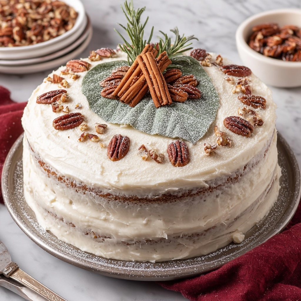 Spiced Raisin Cake with Vanilla Frosting Recipe - Recipe Image