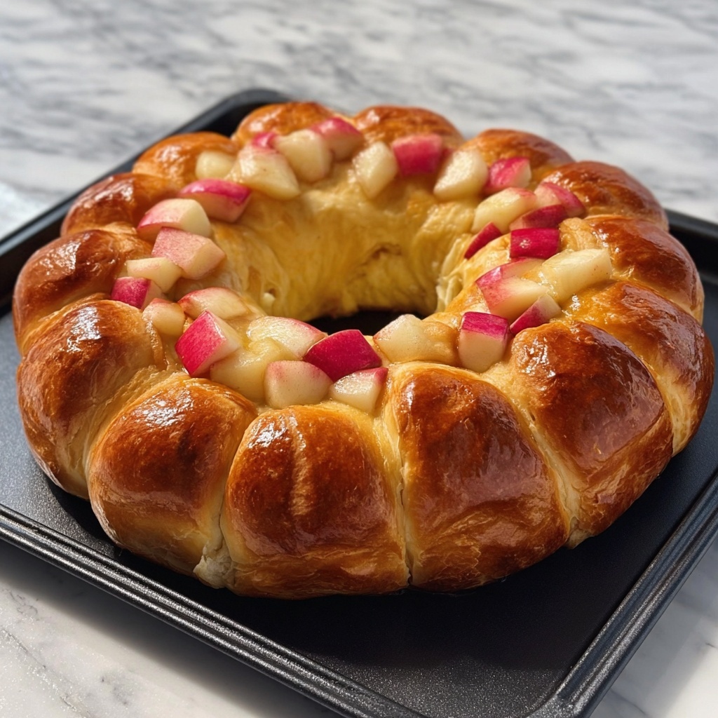 Rhubarb Cream Cheese Monkey Bread Recipe - Recipe Image