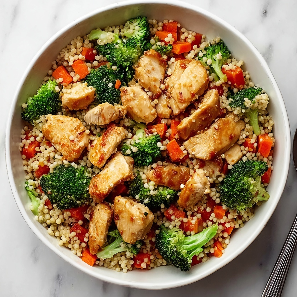 Roasted Butternut Squash, Broccoli, and Cheddar Chicken Couscous Recipe - Recipe Image