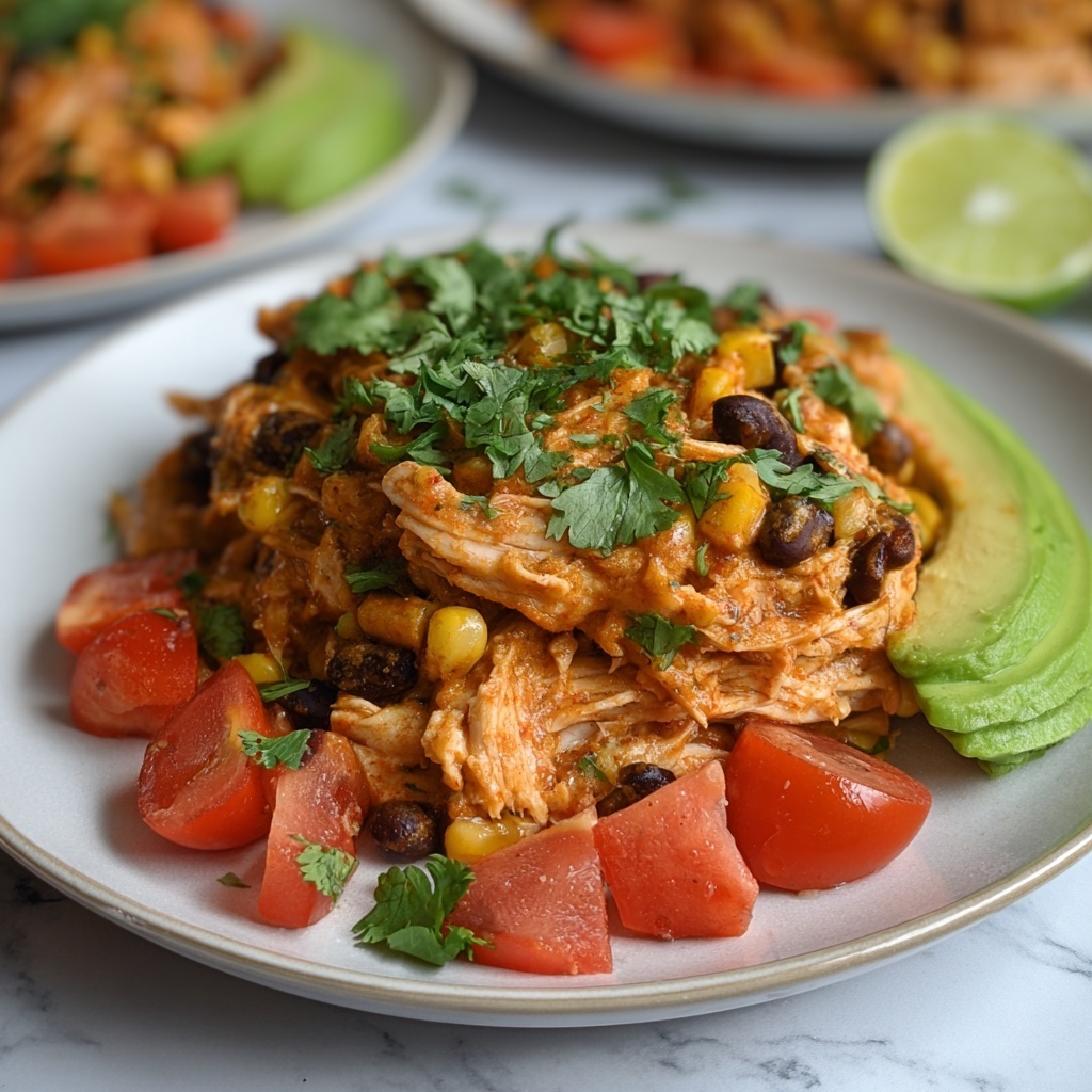Crockpot Fiesta Chicken Recipe - Recipe Image