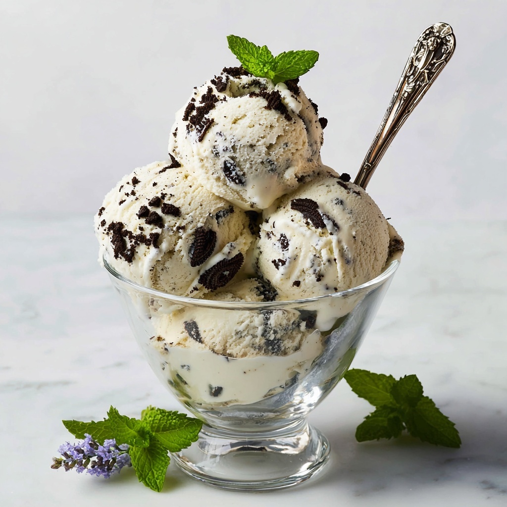 Homemade Mint Chocolate Chip Ice Cream Recipe - Recipe Image