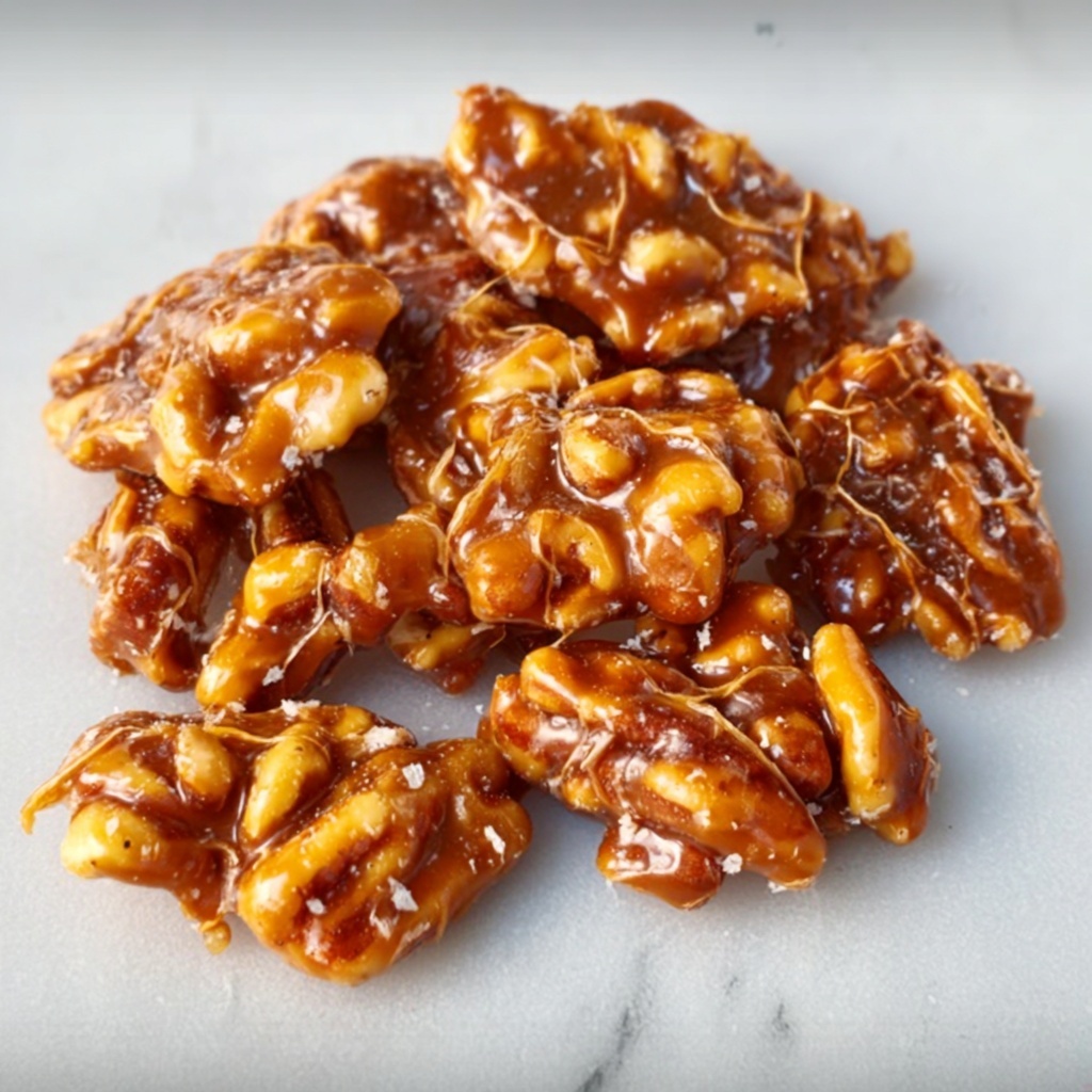 Salted Caramel Pecans Recipe - Recipe Image