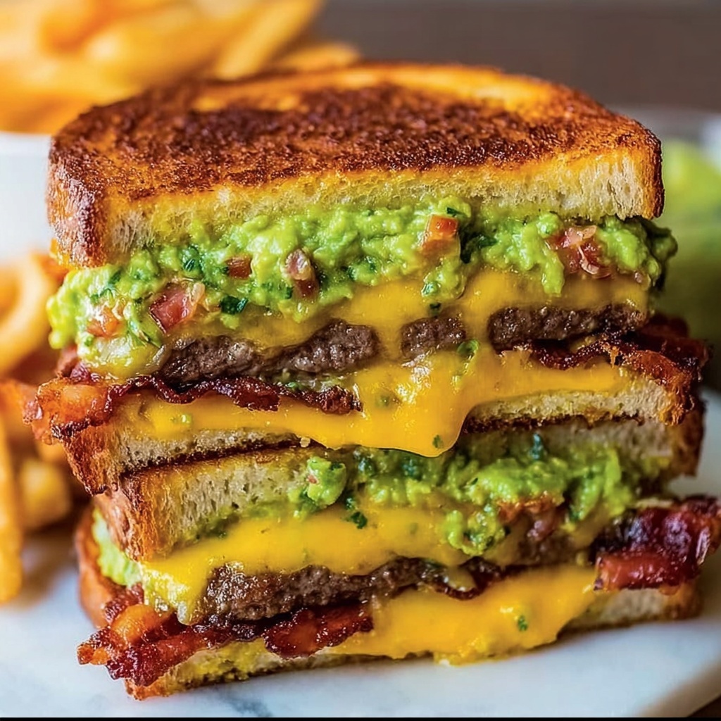 Beef Guacamole Grilled Cheese Sandwich Recipe - Recipe Image
