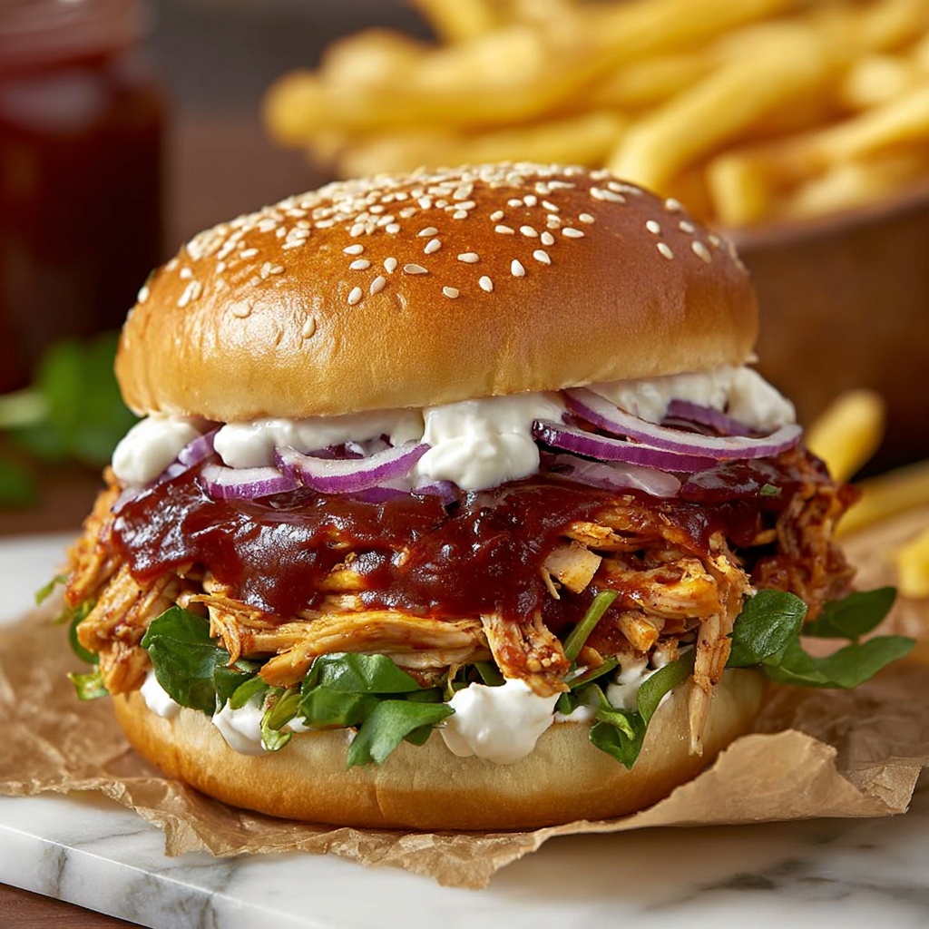 BBQ Ranch Chicken Sandwich Recipe - Recipe Image