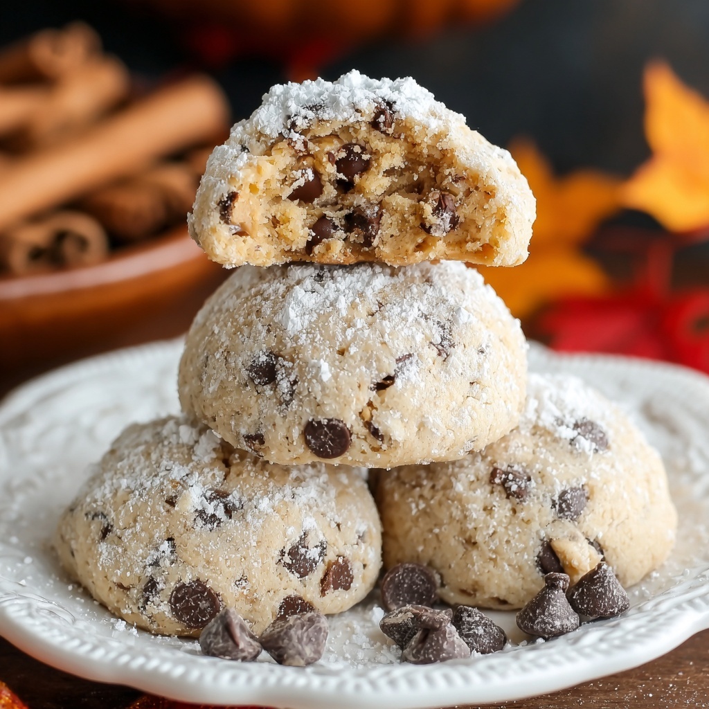 Peanut Butter Chocolate Chip Snowball Cookies Recipe - Recipe Image