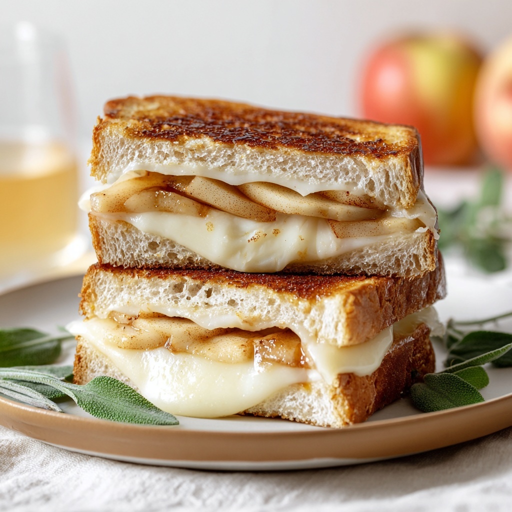 Cinnamon Sugar Brie and Apple Grilled Cheese Recipe - Recipe Image