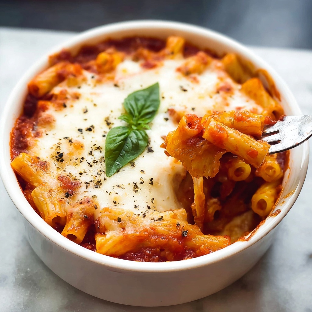 Three Cheese Baked Ziti Recipe - Recipe Image