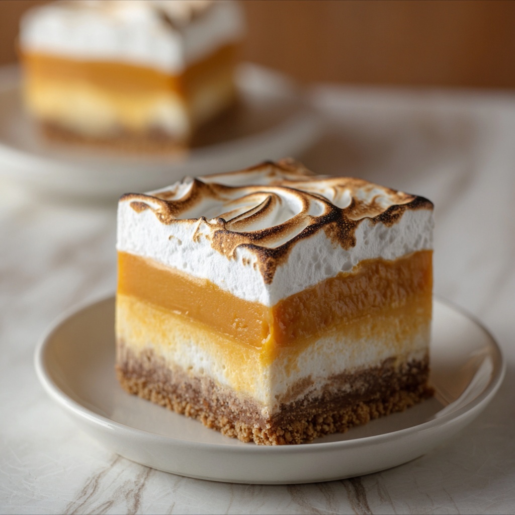 Sweet Potato Pie Bars with Marshmallow Topping Recipe - Recipe Image