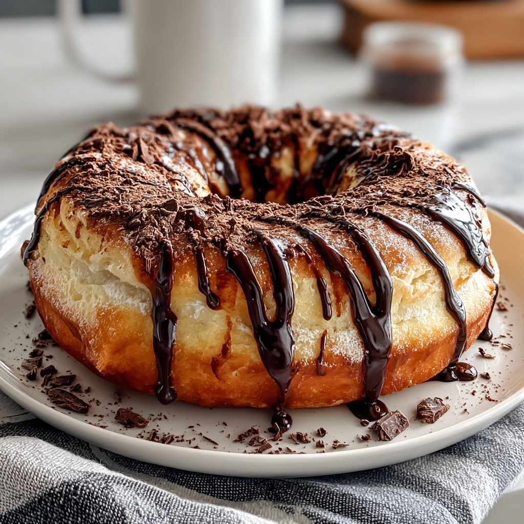 Cinnamon-Sugar Donuts with Chocolate Drizzle Recipe - Recipe Image
