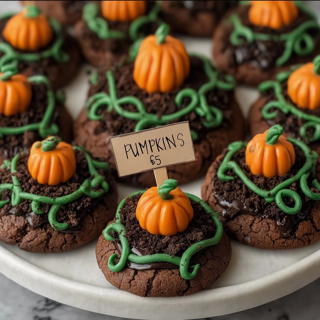 Pumpkin Patch Chocolate Cookies Recipe - Recipe Image