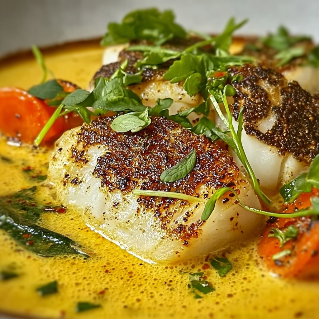 Zesty Coconut Lime Fish Soup Recipe - Recipe Image