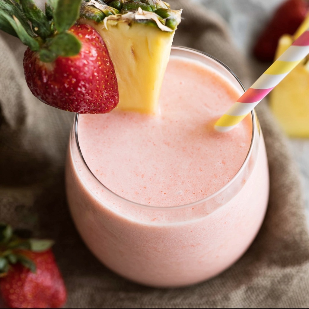 Strawberry Piña Colada Smoothie Recipe - Recipe Image