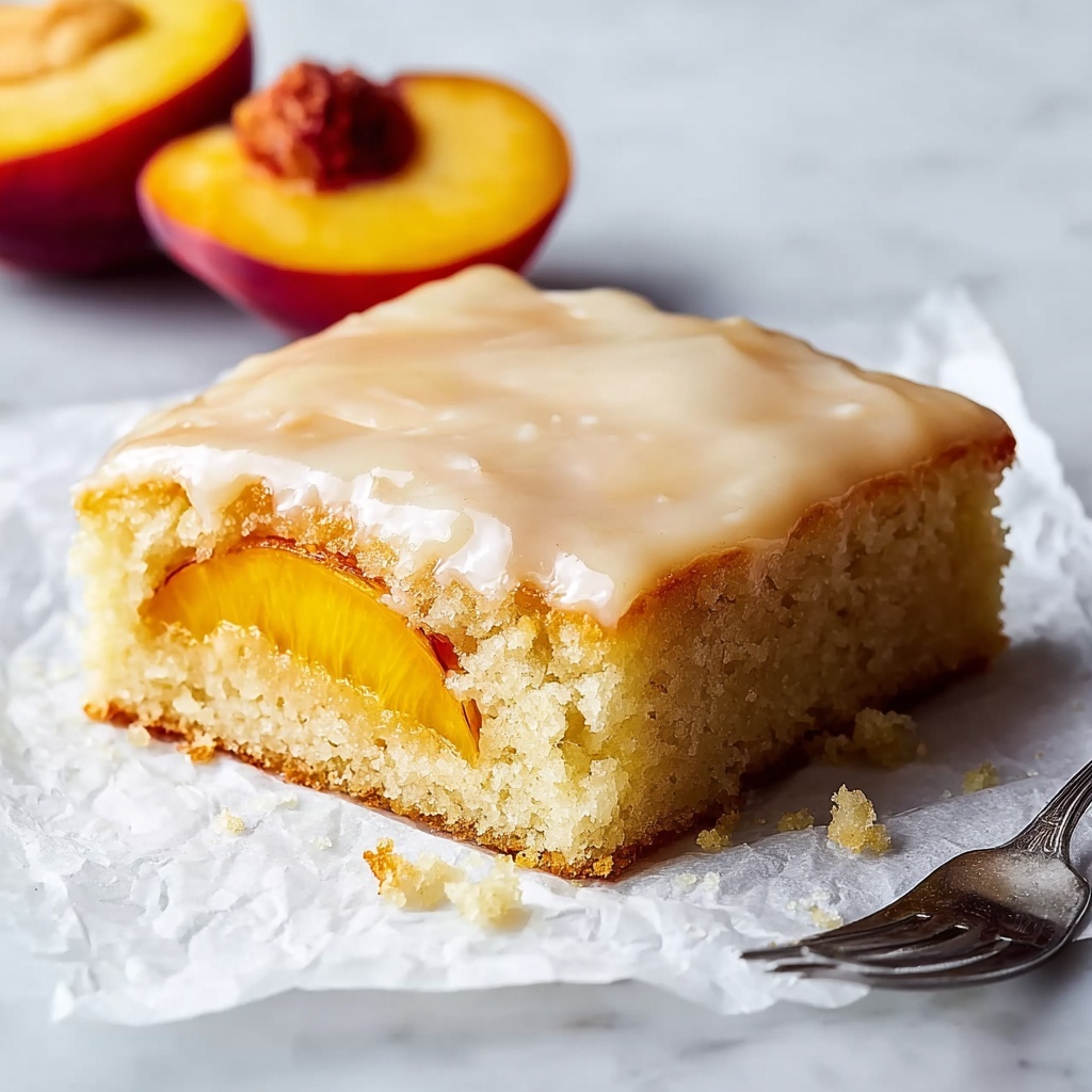 Brown Sugar Peach Cake Recipe - Recipe Image