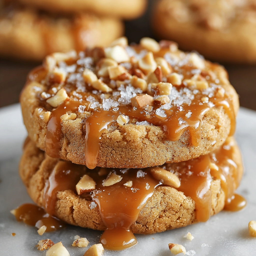 Salted Caramel Crunch Cookies Recipe - Recipe Image