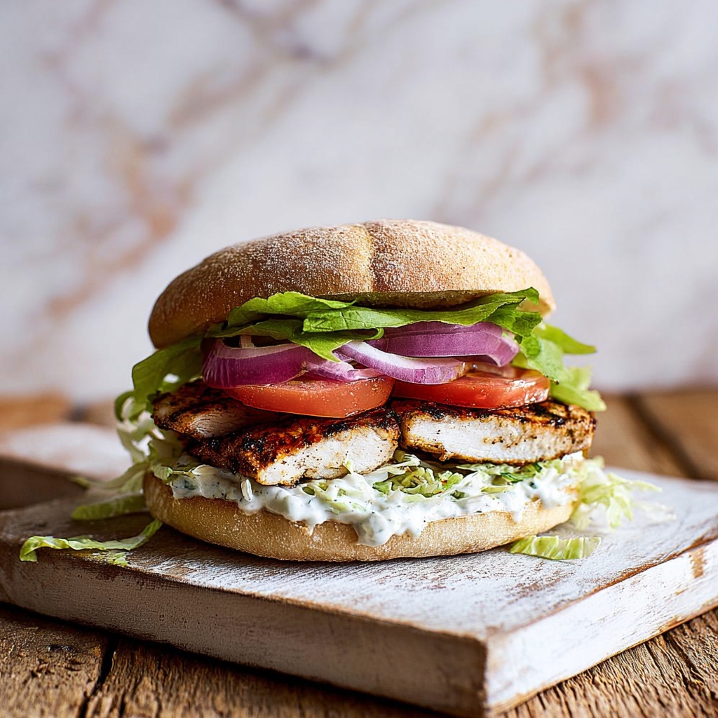Greek Chicken Burgers Recipe - Recipe Image