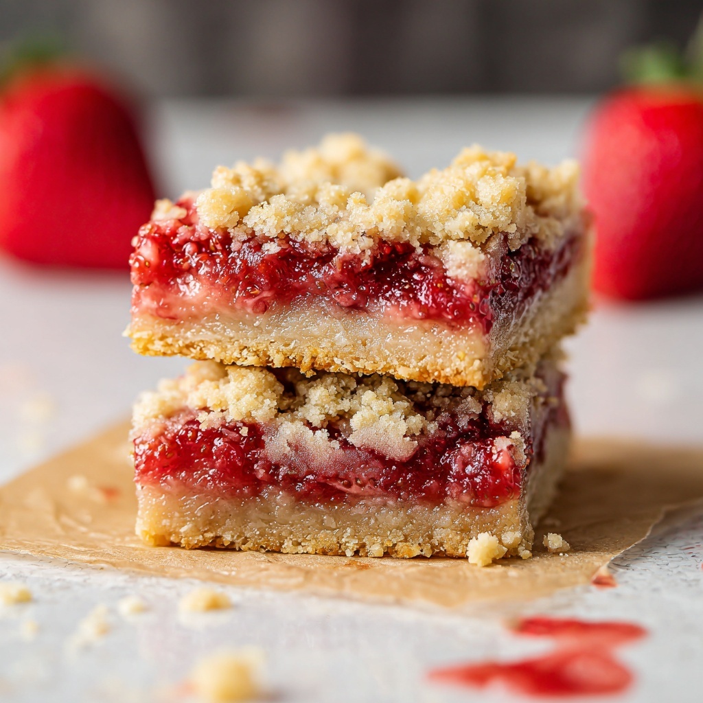 Strawberry Rhubarb Bars Recipe - Recipe Image