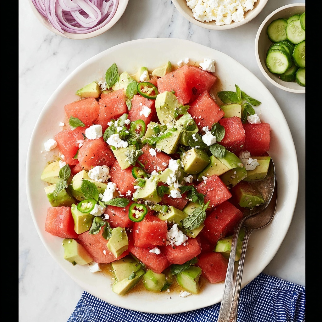 Watermelon Salad with Feta & Mint Recipe - Recipe Image