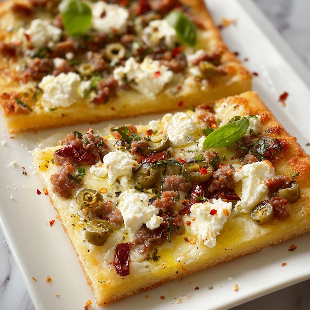 Lasagna Flatbread Recipe - Recipe Image