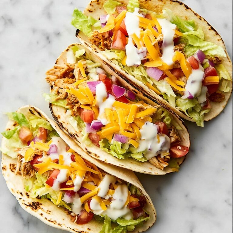 Crockpot Ranch Chicken Tacos Recipe