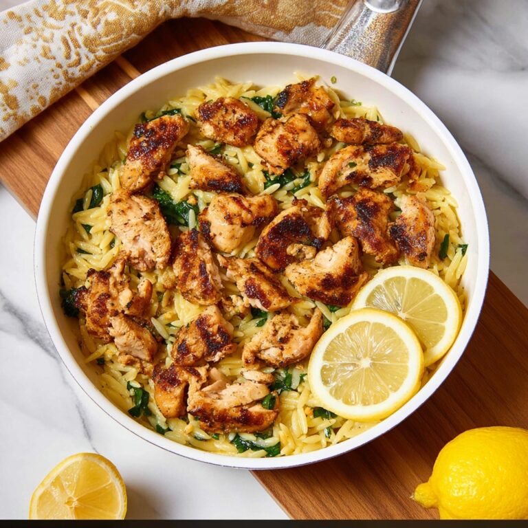 One Pan Lemon Chicken Orzo Recipe