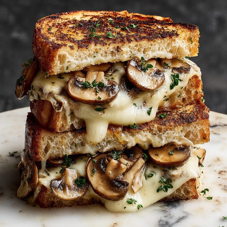 Garlic Mushroom Grilled Cheese Recipe