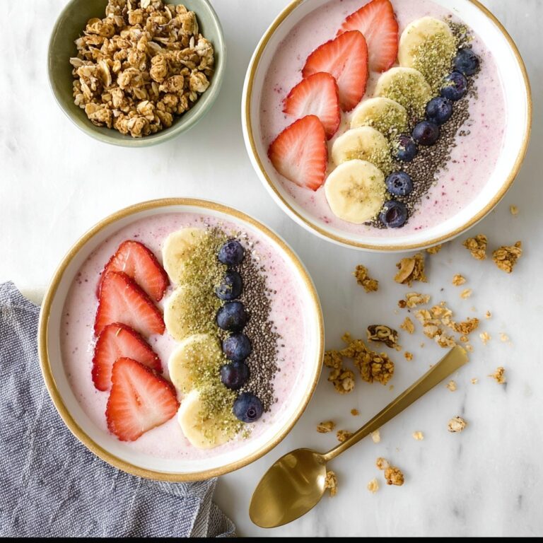 Strawberry Banana Smoothie Bowl Recipe