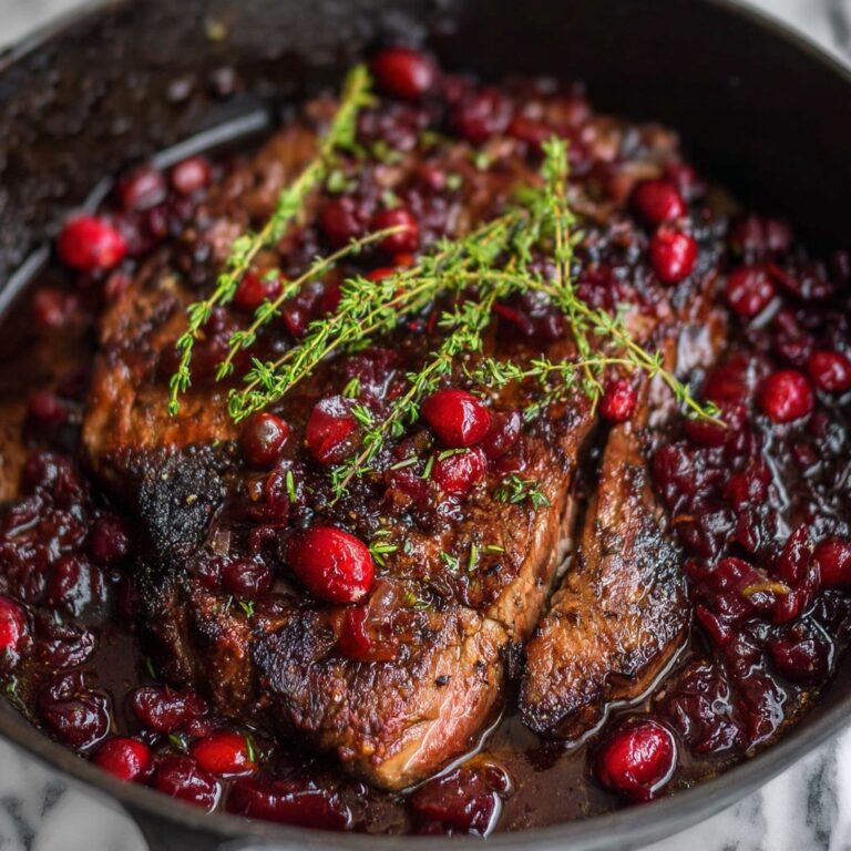 Cranberry Balsamic Roast Beef Recipe