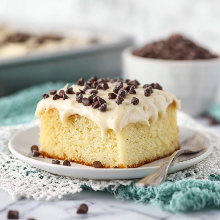 Cannoli Poke Cake Recipe