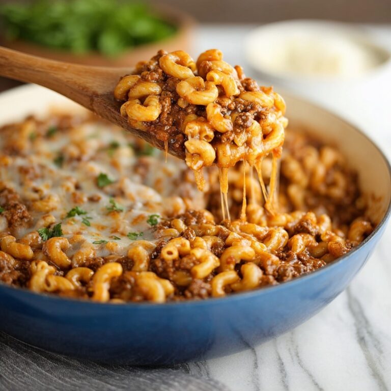 Cheesy Hamburger Skillet (Homemade Hamburger Helper) Recipe