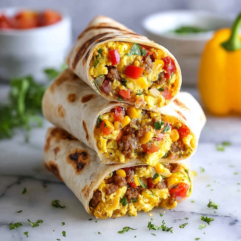 Delicious Freezer Breakfast Burritos for Busy Mornings Recipe - Recipe Image