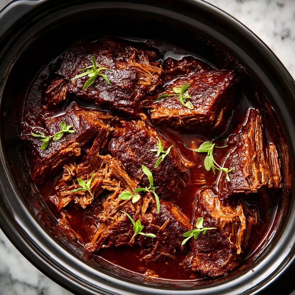 Slow Cooker 4-Ingredient Holiday BBQ Pork Recipe - Recipe Image
