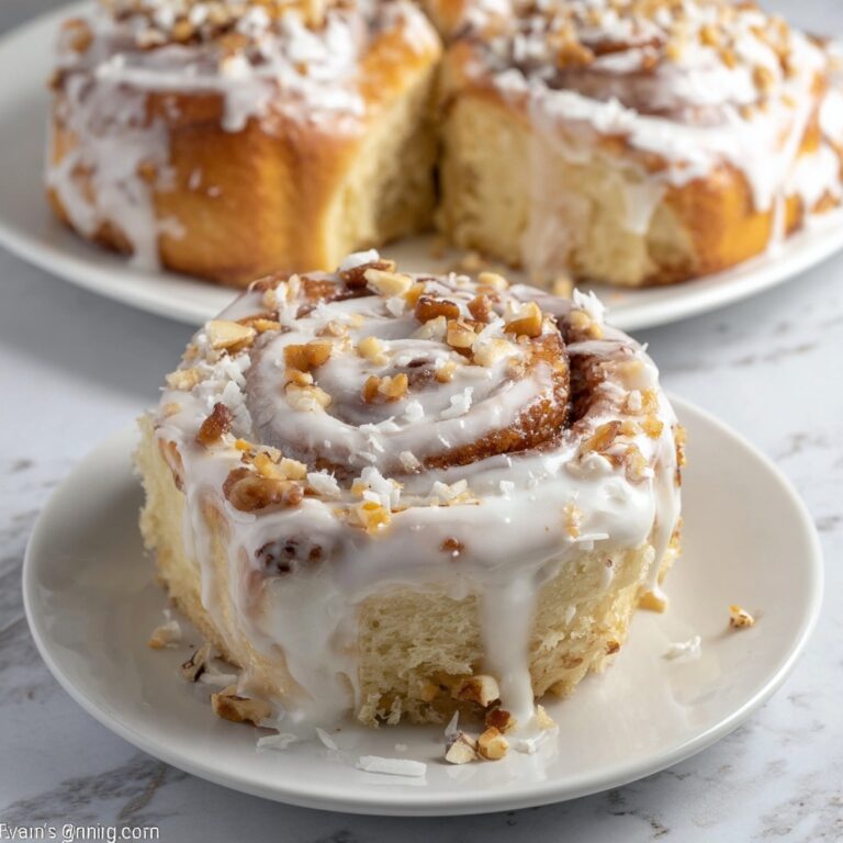 Breakfast Sweet Rolls with Coconut and Toffee Recipe